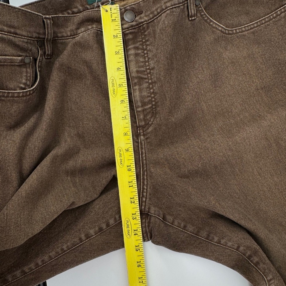 Ralph Lauren Jean Co Women 22W Brown Classic Straight Leg Jean High Rise Stretch - Picture 6 of 8